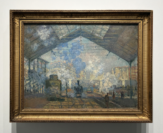クロード・モネ《サン゠ラザール駅》 1877年　油彩・カンヴァス　オルセー美術館