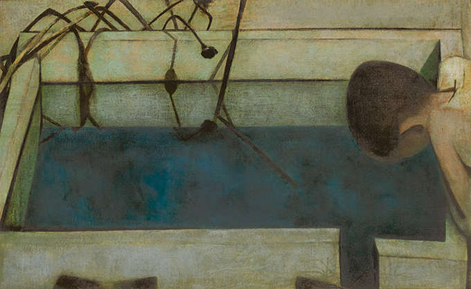 《水鏡》1942年　油彩、カンヴァス　東京国立近代美術館蔵