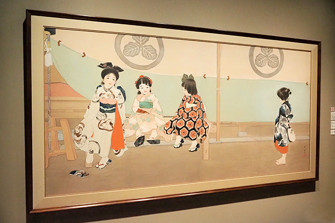 《祭りのよそおい》 島成園　1913年　大阪中之島美術館