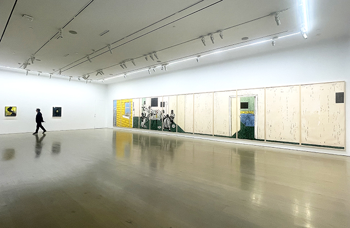 全長約15メートルにおよぶケリー・ジェームズ・マーシャルの木版画シリーズ《Untitled》1998–99年