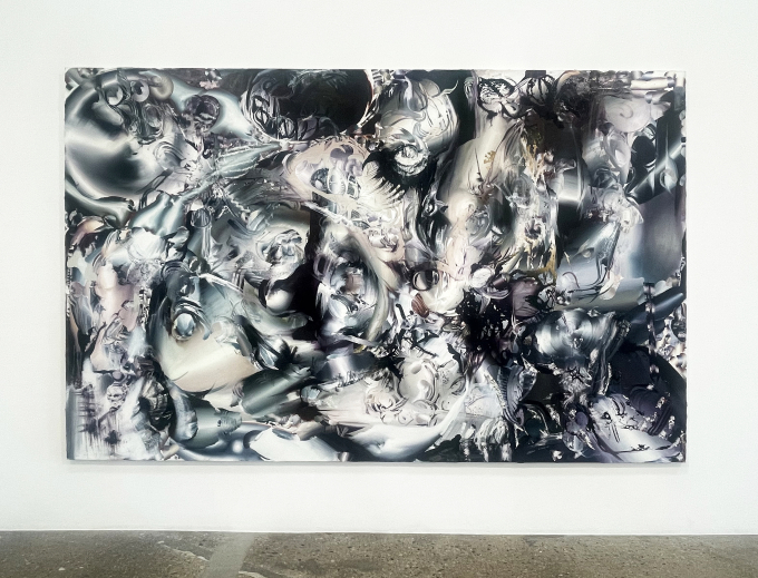 ローレン・クインの初個展「Eyelets of Alkaline」の展示作品。