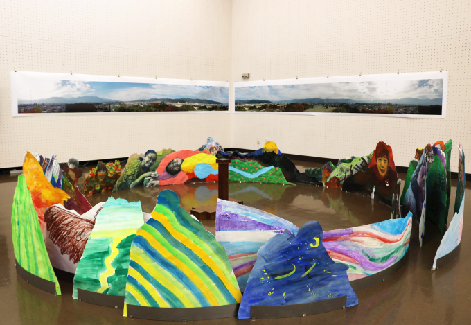 「みんなでつくる美術館」展 「県立美術館展望台」