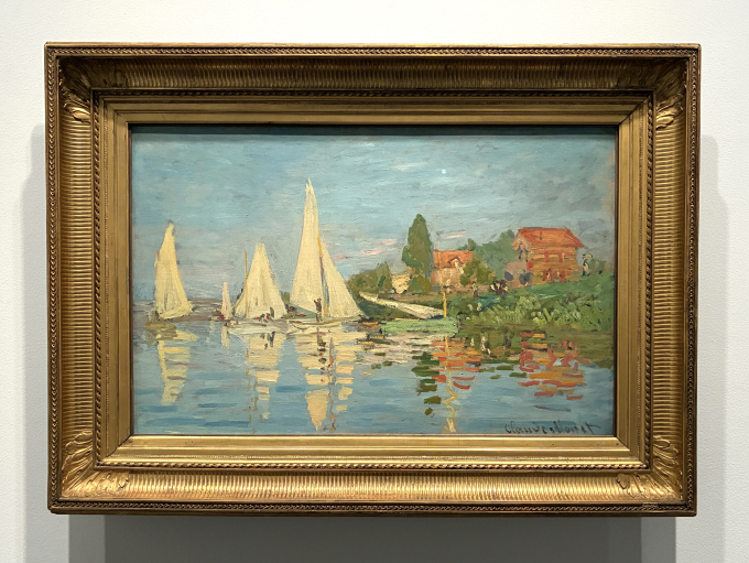 クロード・モネ《アルジャントゥイユのレガッタ》 1872年頃　油彩・カンヴァス　オルセー美術館