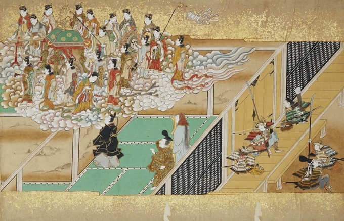 《竹取物語絵巻》（部分）江戸時代・17世紀　泉屋博古館
