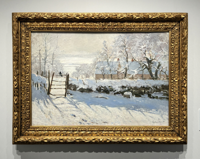 クロード・モネ《かささぎ》 1868–69年　油彩・カンヴァス　オルセー美術館