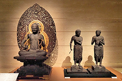 常設展示が新たな平安仏を加えて進化。特集展示では至高の彫刻、絵画、経典を初披露。「初公開の仏教美術―如意輪観音菩薩像・二童子像をむかえて―」が半蔵門ミュージアムにて2024年4月14日(日)まで開催