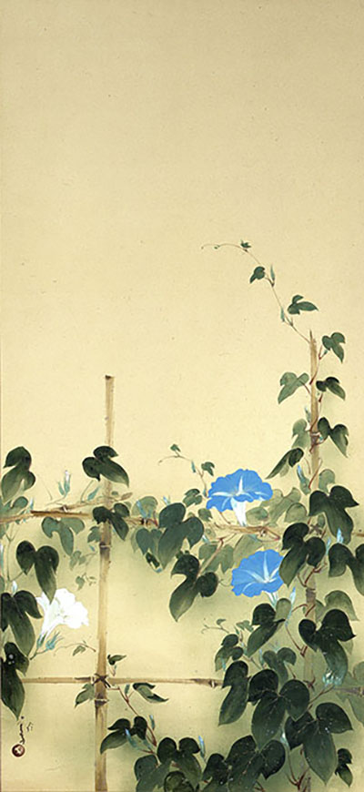 川端龍子《朝顔》　1926（大正15）年【後期展示（4/14-5/31）】
