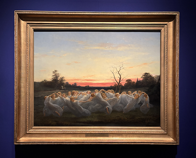 ニルス・ブロメール《草原の妖精たち》1850年（年記） 油彩、カンヴァス