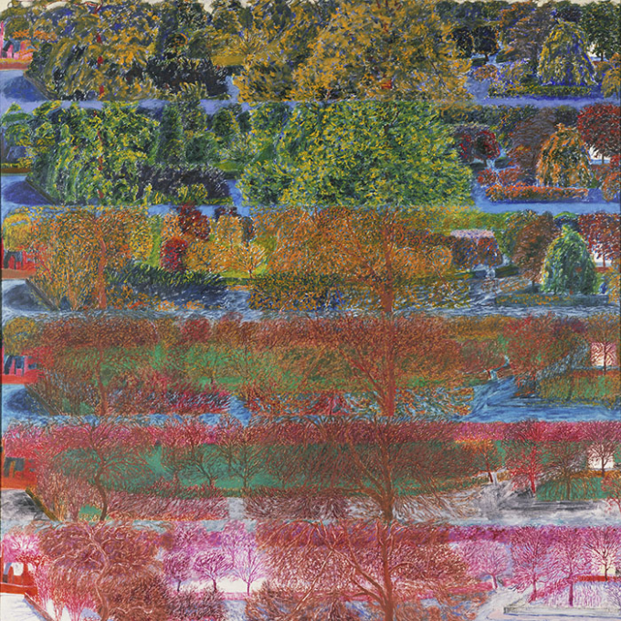 《グロスター・ゲート（リージェンツ・パーク）、夏、秋、冬》1977、東京都現代美術館蔵© Adrian Berg. All rights reserved, DACS & JASPAR 2025 E5930