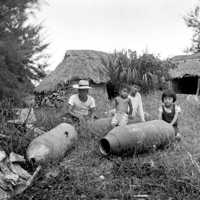 演習で使われた1トン爆弾　1955-67年