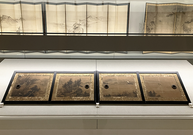 《慈照院宸殿小襖》四面　紙本墨画淡彩　江戸時代　慈照院蔵