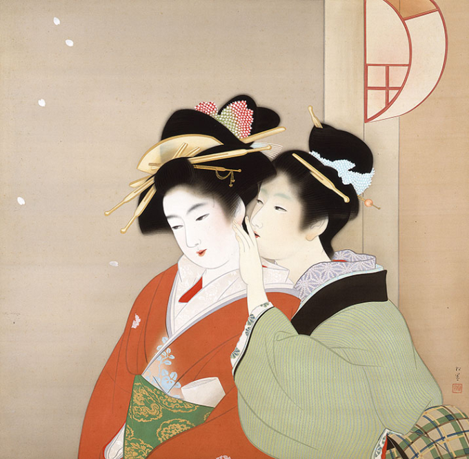 上村松園《春宵》　1936（昭和11）年【後期展示（4/14-5/31）】