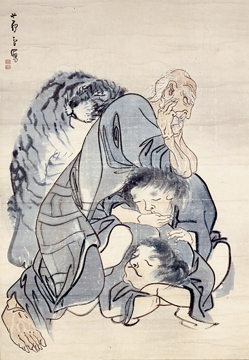 長沢蘆雪《四睡図（部分）》草堂寺　【後期展示】