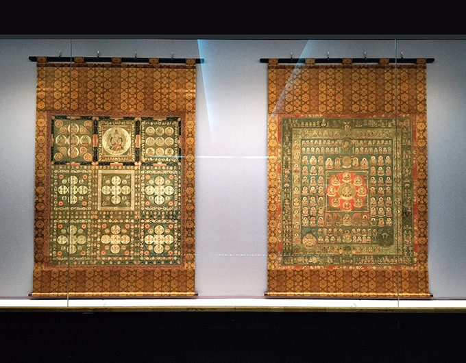 国宝《両界曼荼羅（西院曼荼羅〈伝真言院曼荼羅〉）》2幅 絹本著色 平安時代（9世紀） 京都 教王護国寺【前期展示】