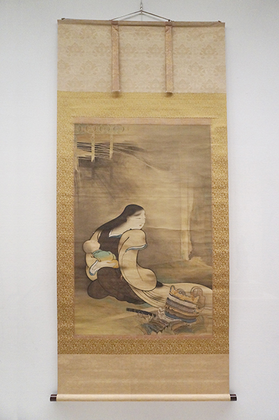 菱田春草 《寡婦と孤児》 1895年（第1部 展示風景より）