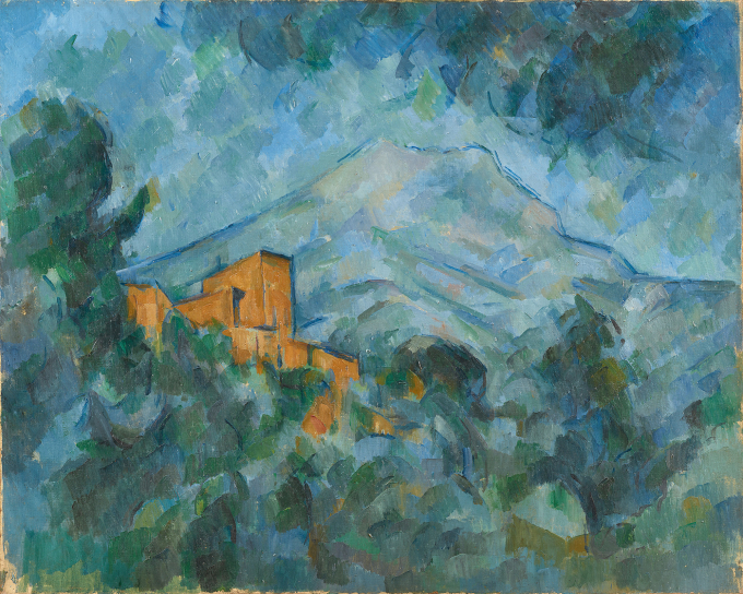 ポール・セザンヌ《サント=ヴィクトワール山とシャトー・ノワール》1904-06 年頃、石橋財団アーティゾン美術館