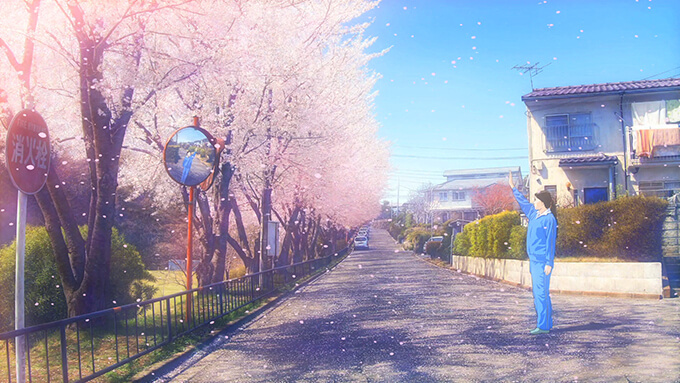 《エレジーシリーズ “桜”》　2011年アニメーション、シングルチャンネル・ビデオ（HD、カラー、サイレント）　ループ