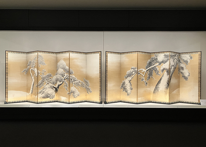 国宝 円山応挙《雪松図屏風》江戸時代・18世紀　