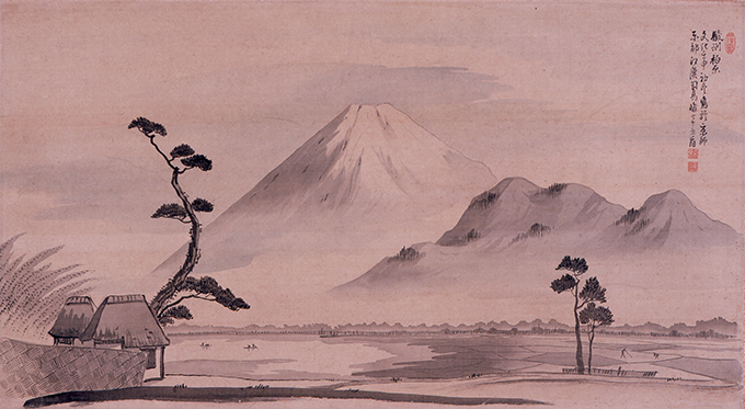司馬江漢《駿州柏原富士図》※後期展示 文化9年(1812) 神戸市立博物館