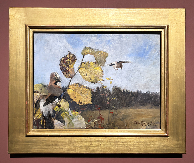 ブリューノ・リリエフォッシュ《カケス》1886年（年記）　油彩、カンヴァス